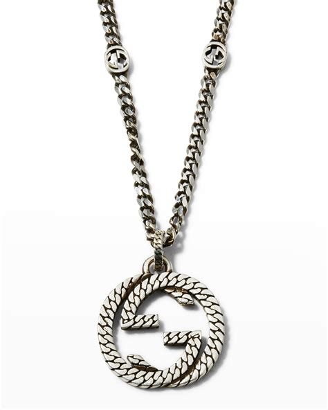 gucci pendant necklace men